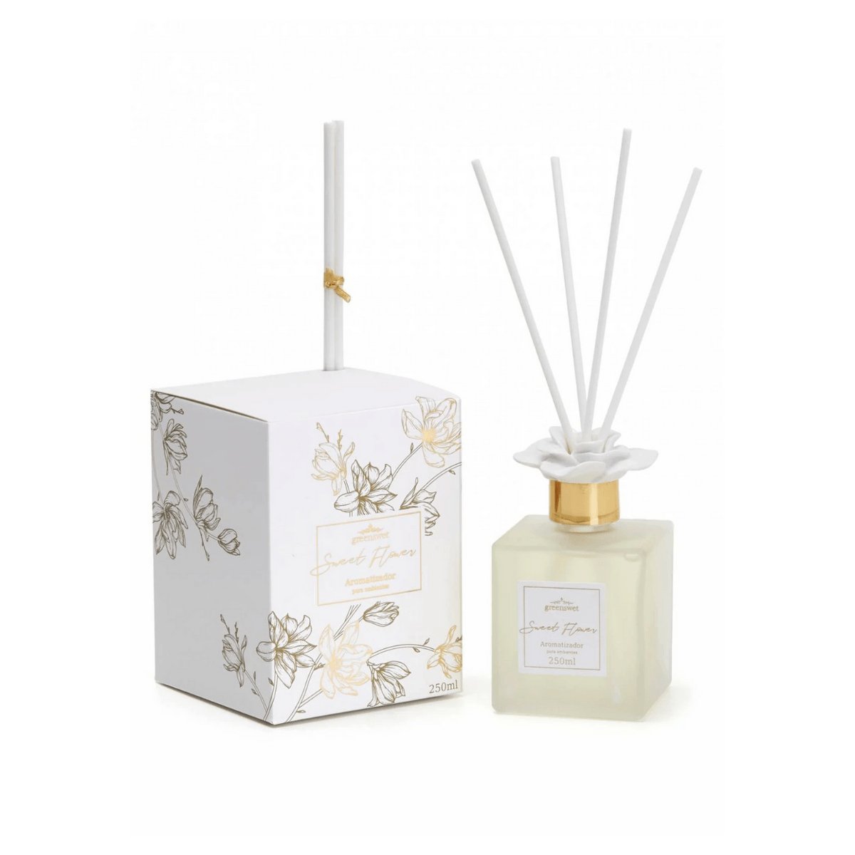 Difusor De Aromas Sweet Flower Greens Wet - 250ML - Ela Decora
