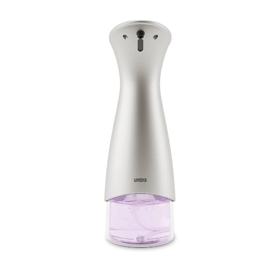 Dispenser Porta Detergente Automático com Sensor Espuma Otto Nickel 280ml - Ela Decora