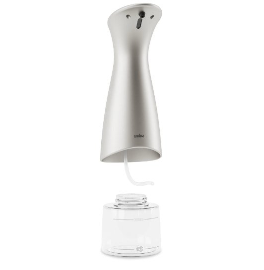 Dispenser Porta Detergente Automático com Sensor Espuma Otto Nickel 280ml - Ela Decora