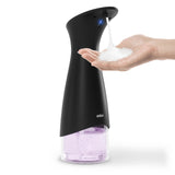 Dispenser Porta Detergente Automático com Sensor Espuma Otto Preto 280ml - Ela Decora