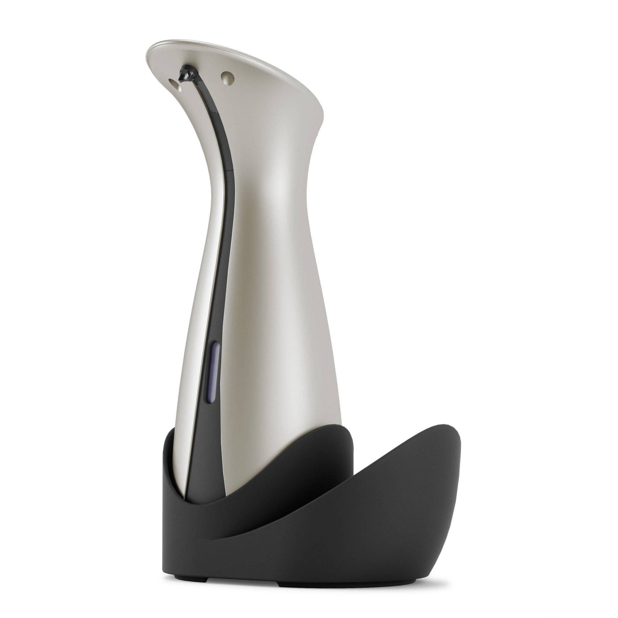 Dispenser Porta Detergente Automático com Sensor Otto com Suporte Esponja Niquel 250ml - Ela Decora