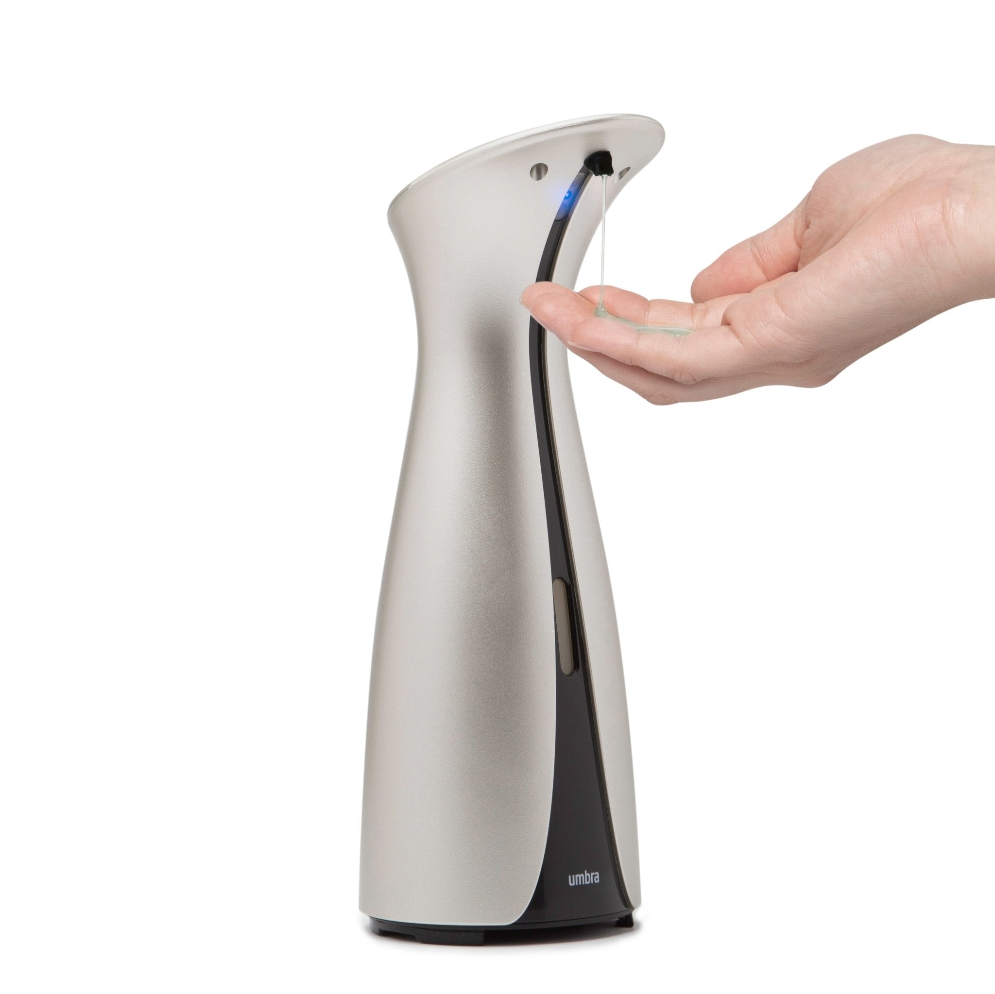 Dispenser Porta Detergente Automático com Sensor Otto Niquel 250ml - Ela Decora