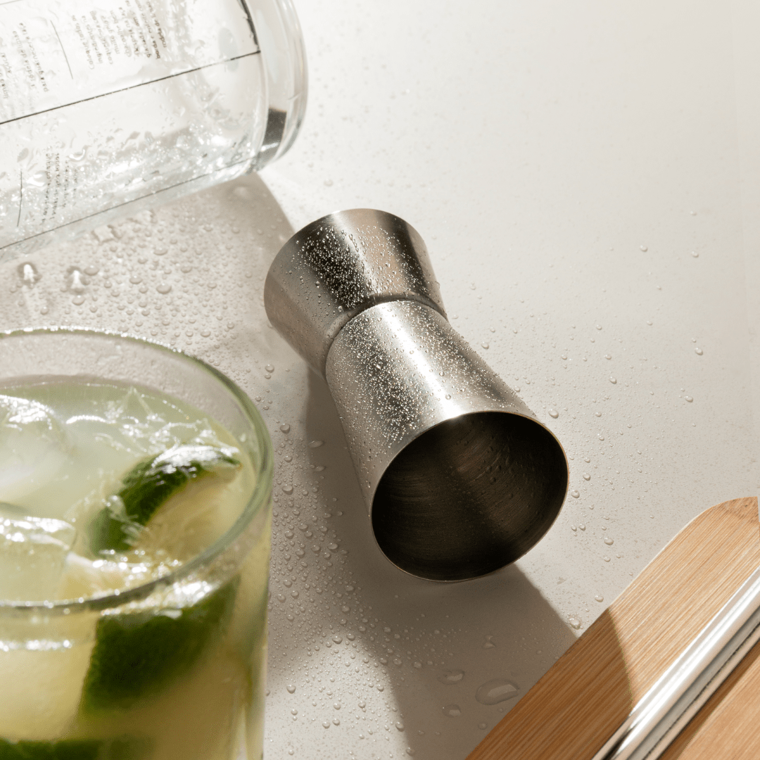 Dosador de Bebidas Duplo Aço Inox - Ela Decora