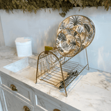 Escorredor Max Duplo Dourado Fosco - Ela Decora