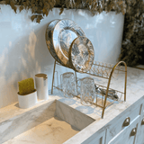 Escorredor Max Duplo Dourado Fosco - Ela Decora
