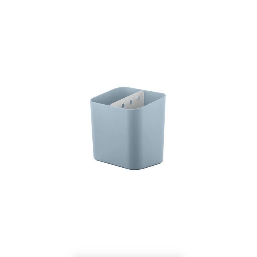 Escorredor Porta Talheres Prático Trium Azul Glacial - Ela Decora