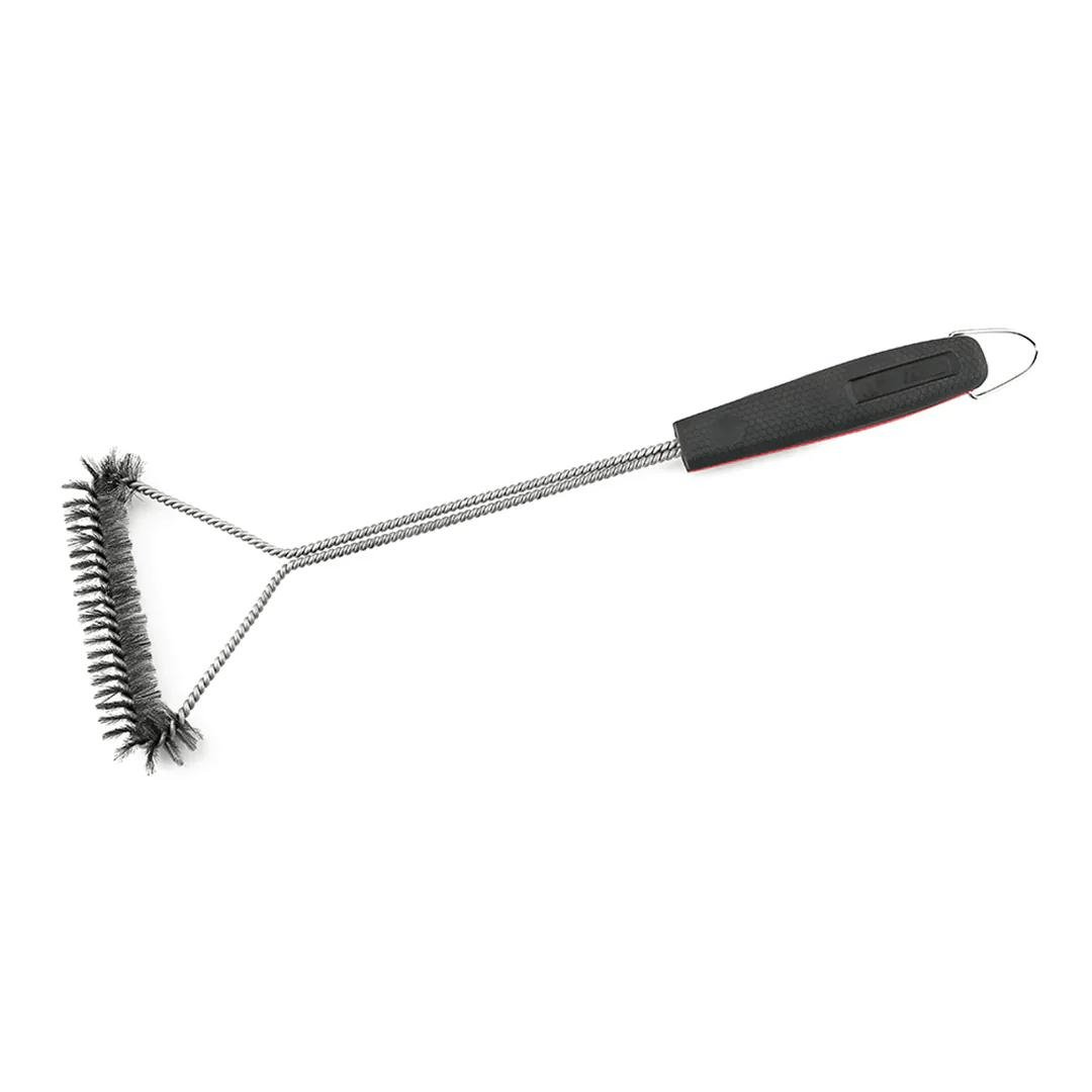 Escova de Aço para Churrasqueira com Cabo de Plástico 47cm - Ela Decora