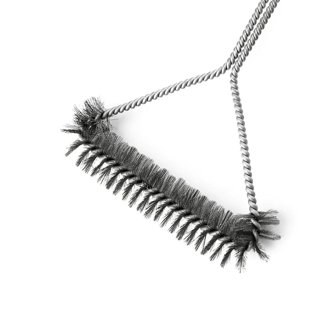 Escova de Aço para Churrasqueira com Cabo de Plástico 47cm - Ela Decora