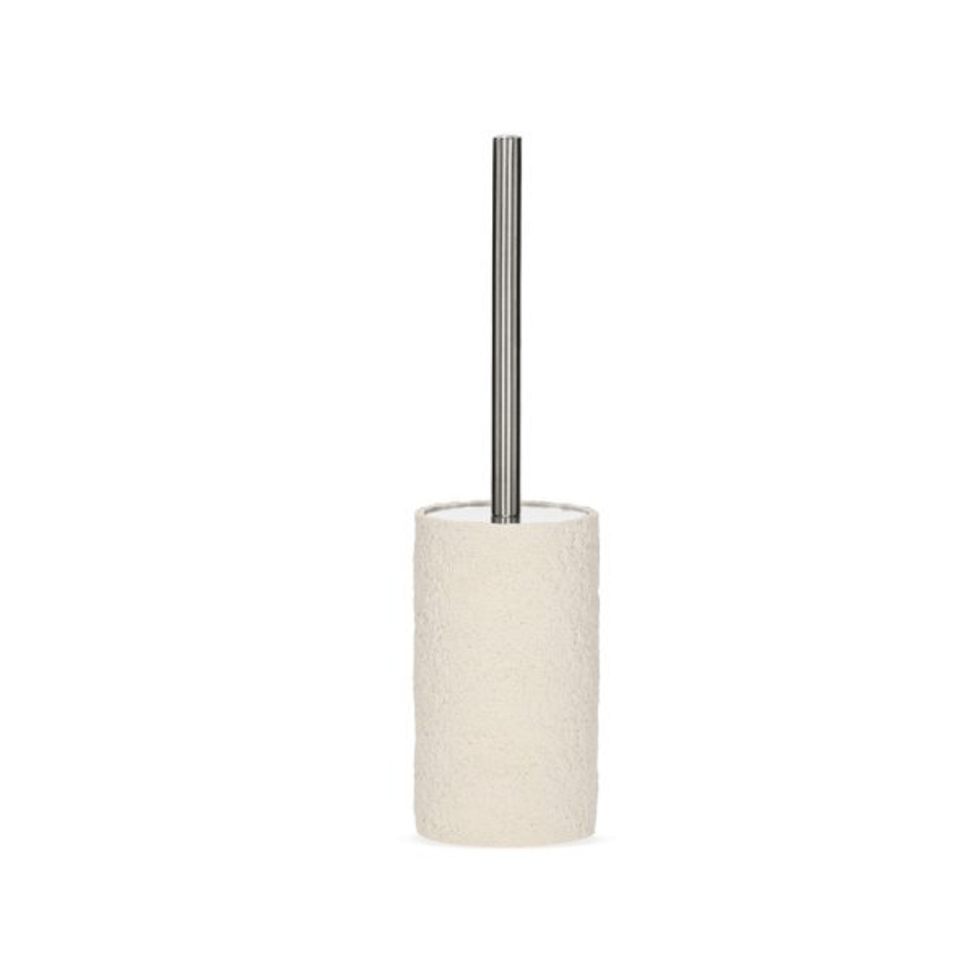 Escova Sanitára em Polirresina Branca 37cm - Ela Decora