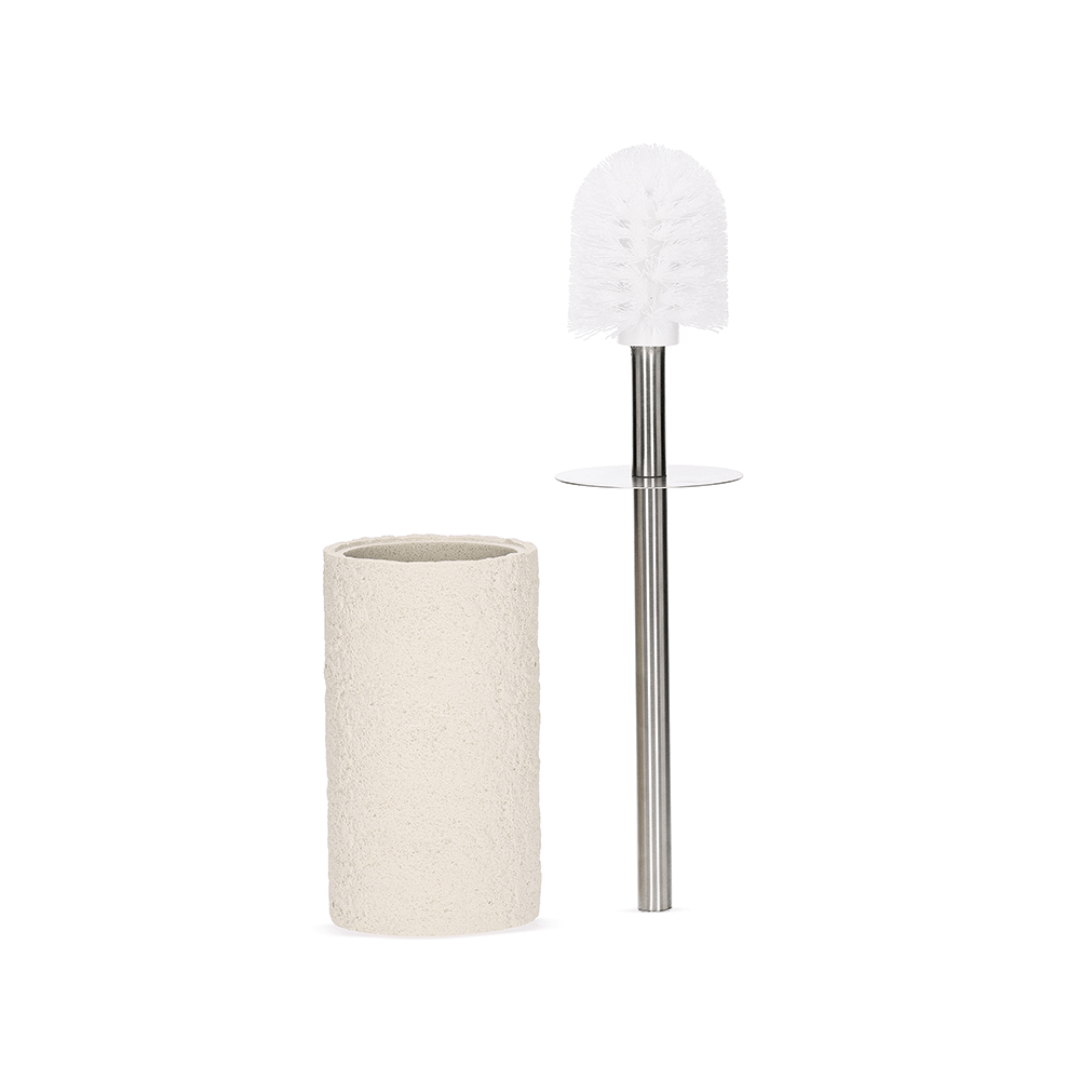 Escova Sanitára em Polirresina Branca 37cm - Ela Decora