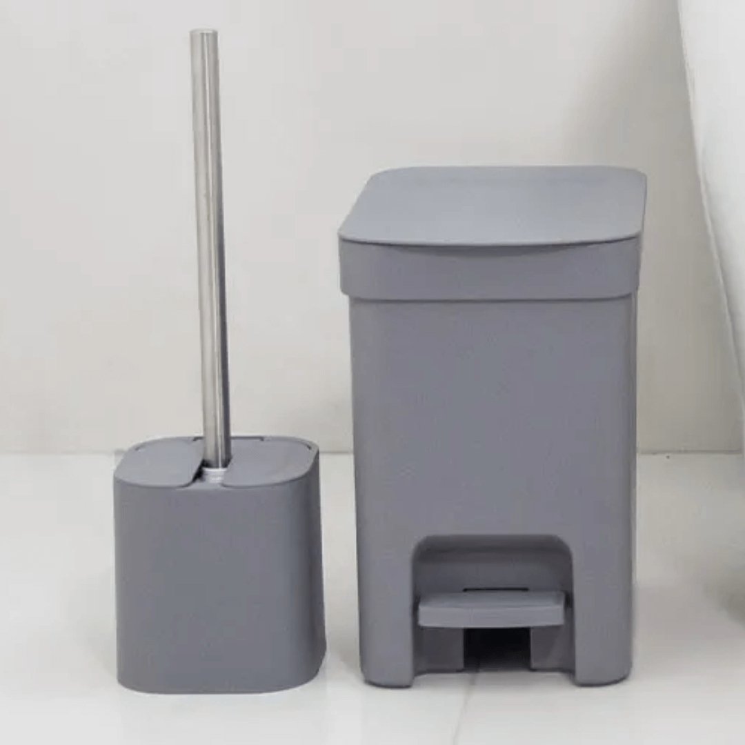 Escova Sanitária Dual Chumbo 38cm - Ela Decora