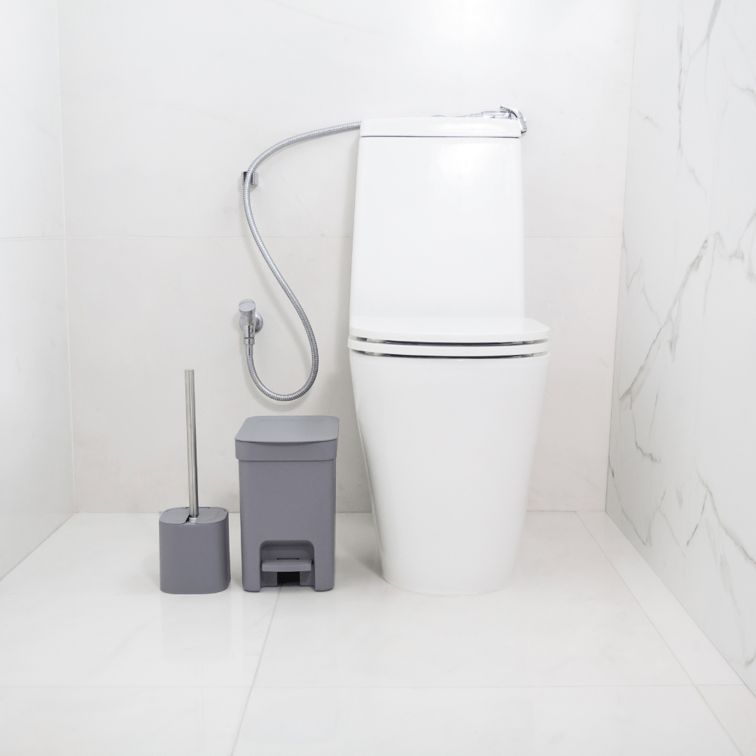 Escova Sanitária Dual Chumbo 38cm - Ela Decora