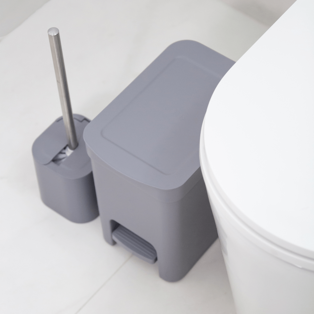 Escova Sanitária Dual Chumbo 38cm - Ela Decora