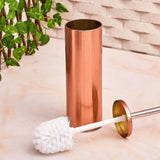 Escova Sanitária Metálica Rose Gold - 27cm - Ela Decora