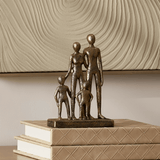 Escultura Familia em Polirresina 22cm - Ela Decora