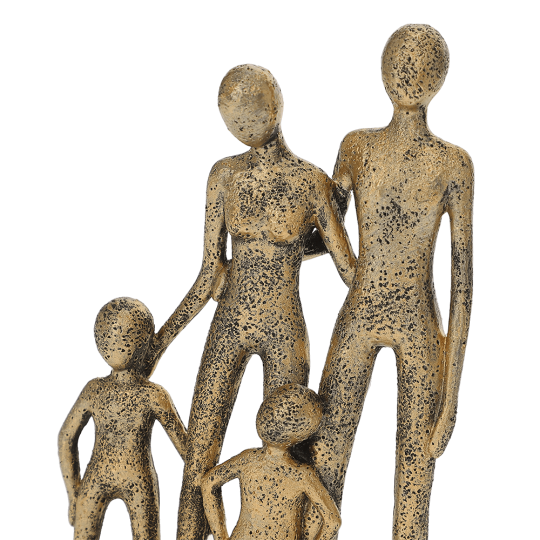 Escultura Familia em Polirresina 22cm - Ela Decora