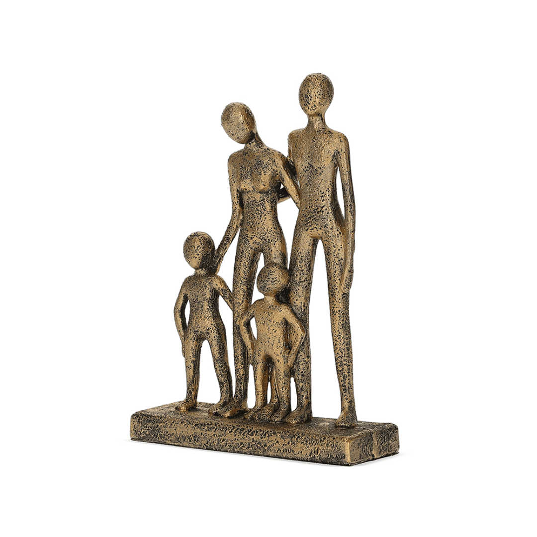 Escultura Familia em Polirresina 22cm - Ela Decora