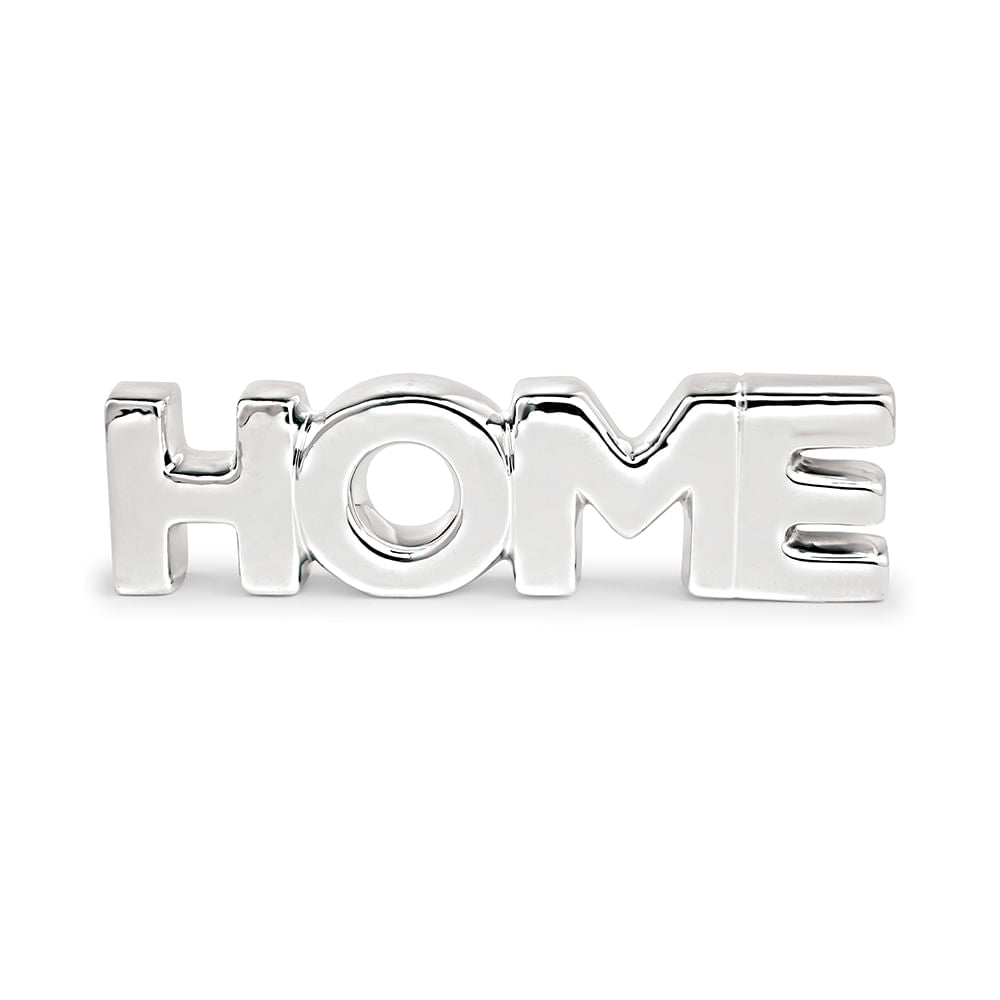 Escultura Home em Cerâmica Cromado 21cm - Ela Decora