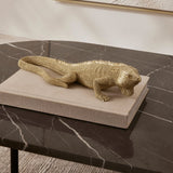 Escultura Iguana em Poliresina 32cm - Ela Decora