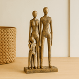 Escultura Familia em Polirresina 30cm