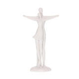 Escultura Casal em Polirresina Branca 30,5cm