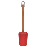 Espátula Colher Silicone com Cabo de Madeira Vermelha KitchenAid - Ela Decora