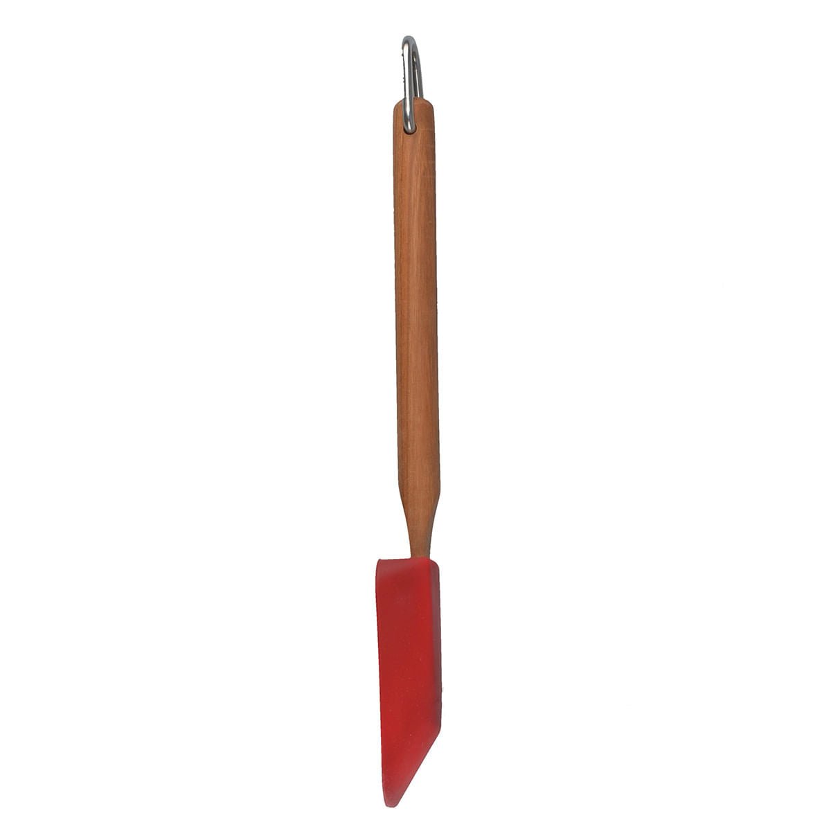 Espátula Colher Silicone com Cabo de Madeira Vermelha KitchenAid - Ela Decora