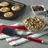 Espátula Colher Silicone Vermelho e Preto KitchenAid - Ela Decora