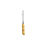 Espátula de Bambu em Aço Inox Com Cabo Estilo Bambu 16 cm - Ela Decora