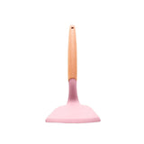Espátula de Silicone com Cabo de Bambu Charmy Rosa 32cm - Ela Decora