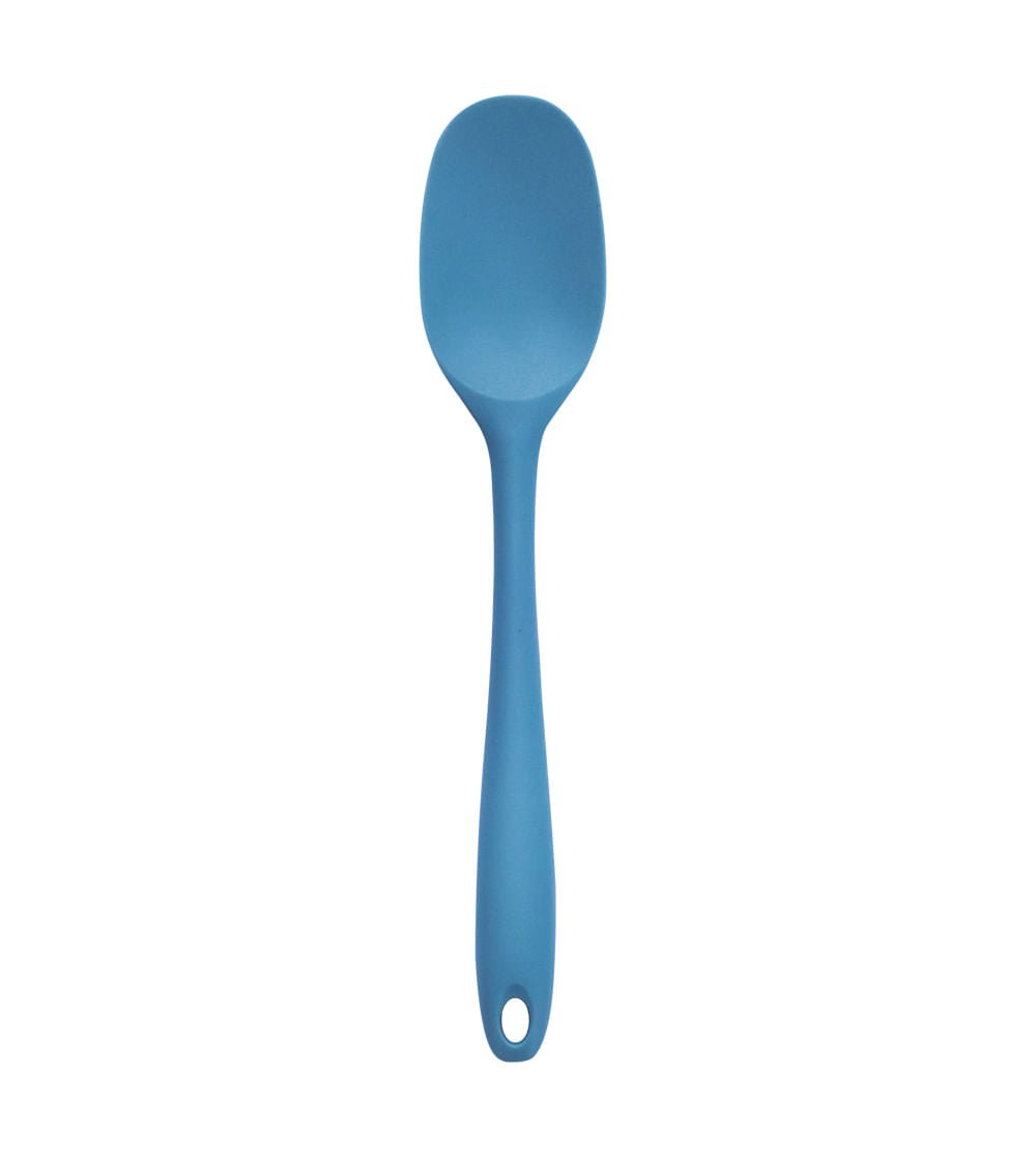 Espatula de Silicone Duplo Redonda Azul - Ela Decora