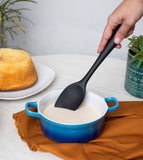 Espatula de Silicone Duplo Redonda Preto - Ela Decora