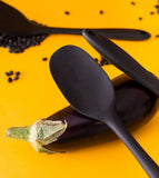Espatula de Silicone Duplo Redonda Preto - Ela Decora