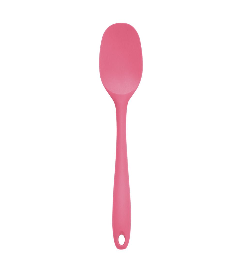 Espátula de Silicone Duplo Redonda Rosa - Ela Decora