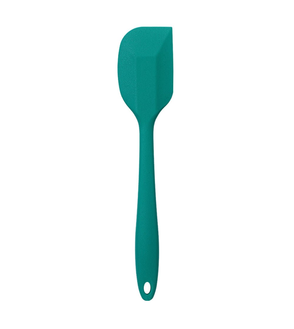 Espátula de Silicone Duplo Reta Pão Duro Verde - Ela Decora