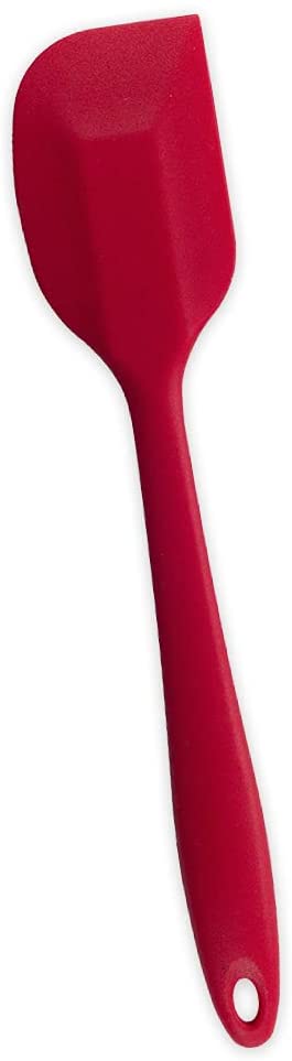 Espatula de Silicone Duplo Reta Pão Duro Vermelho - Ela Decora