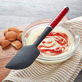 Espátula Pão Duro Silicone Vermelho e Preto KitchenAid - Ela Decora