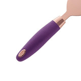 Espátula Para Bolo Rose Gold Com Cabo Roxo 24 cm - Ela Decora