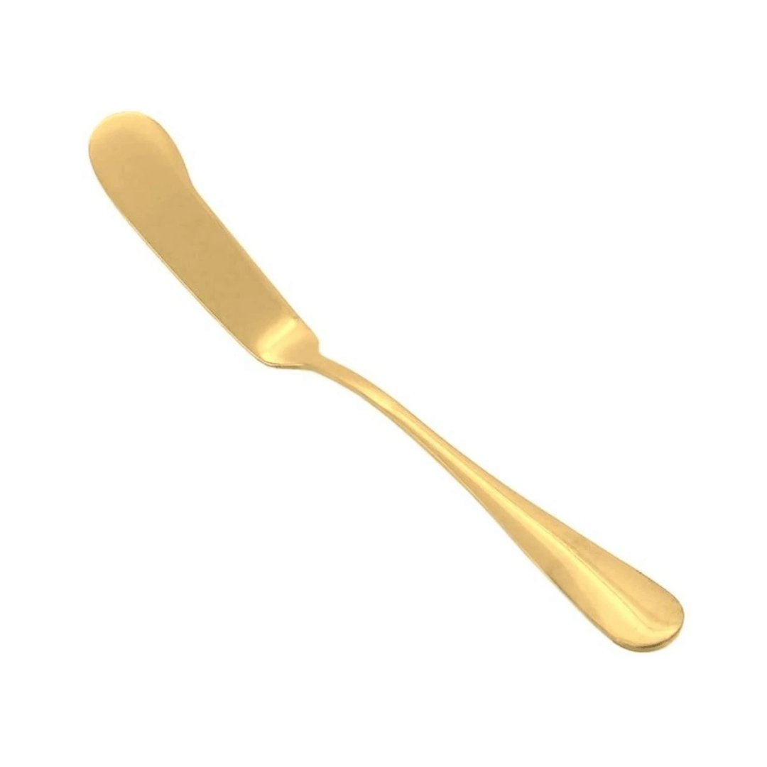 Espátula para Manteiga Dor Valenti Dourada 16cm - Ela Decora