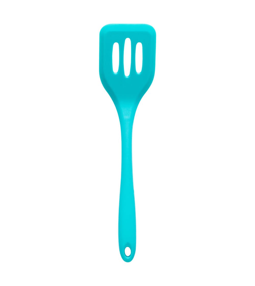 Espátula Vazada de Silicone Duplo Verde - Ela Decora