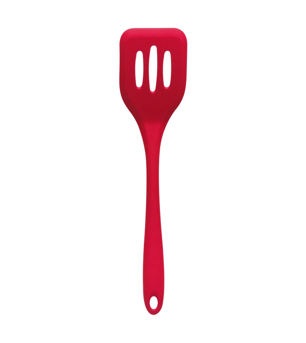 Espátula Vazada de Silicone Duplo Vermelho - Ela Decora