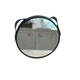 Espelho com Moldura e Alça Preto 63,5cm - Ela Decora