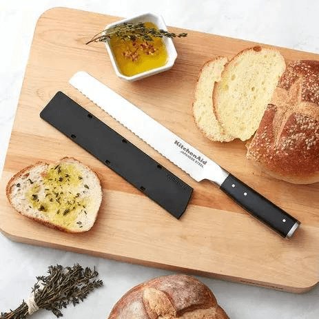 Faca para Pão Preta 20,30cm KitchenAid - Ela Decora