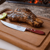 Faca para Carne Butcher em Aço Inox com Cabo Vermelho Polywood Tramontina