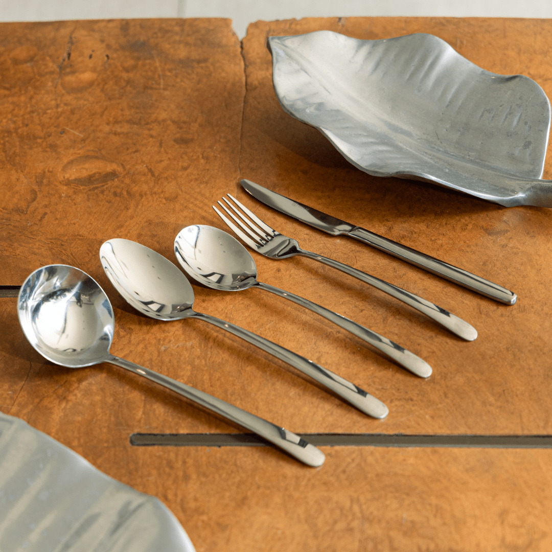 Faqueiro Aço Inox com Caixa Viena 101 Peças - Ela Decora