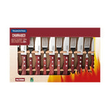 Faqueiro para Churrasco Jumbo em Aço Inox com Cabo Vermelho Polywood 12 Peças Tramontina - Ela Decora