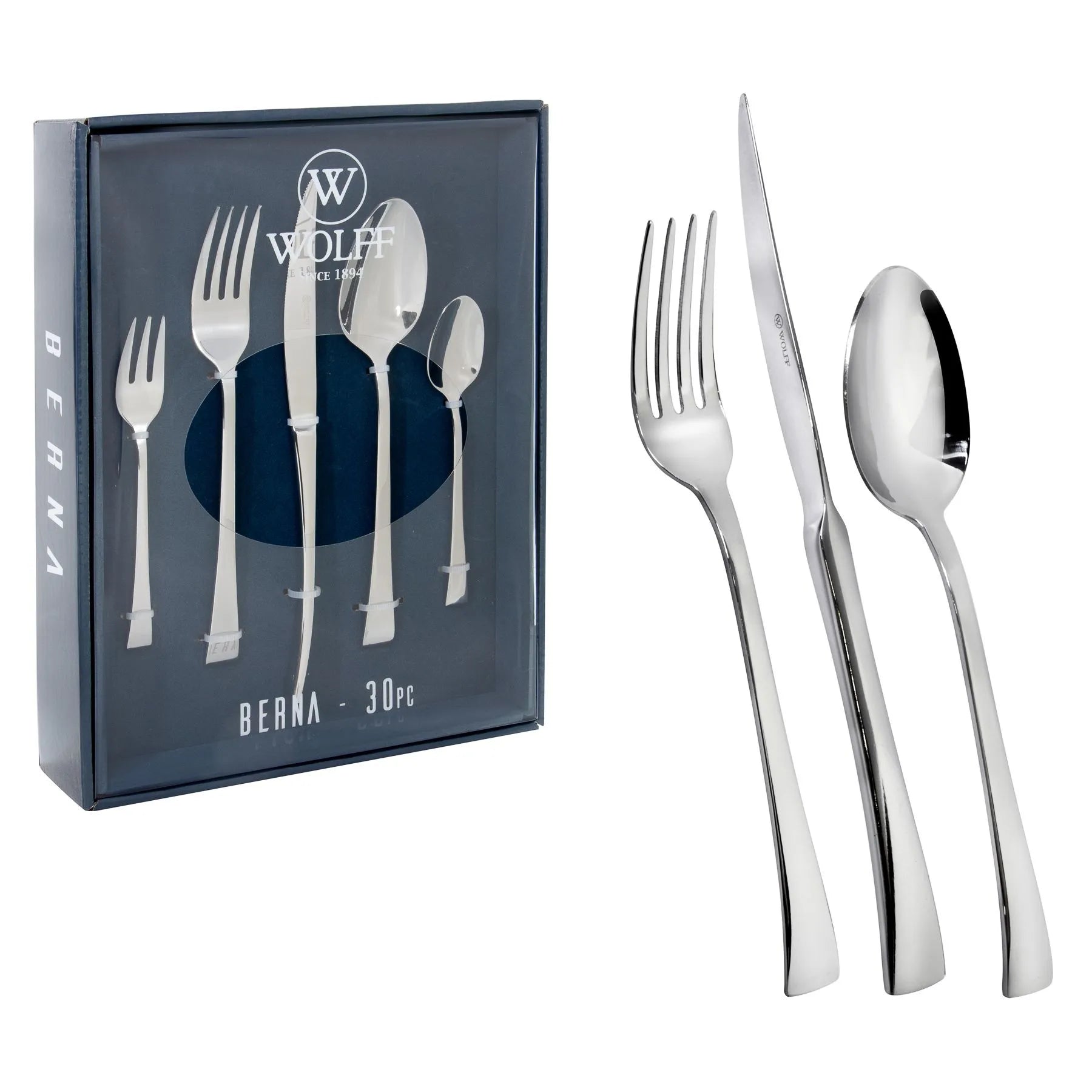 Faqueiro Wolff 30 Peças Aço Inox - Ela Decora