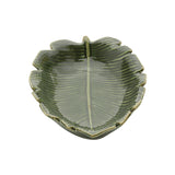 Folha Decorativa De Cerâmica Banana Leaf Verde 16 cm - Ela Decora
