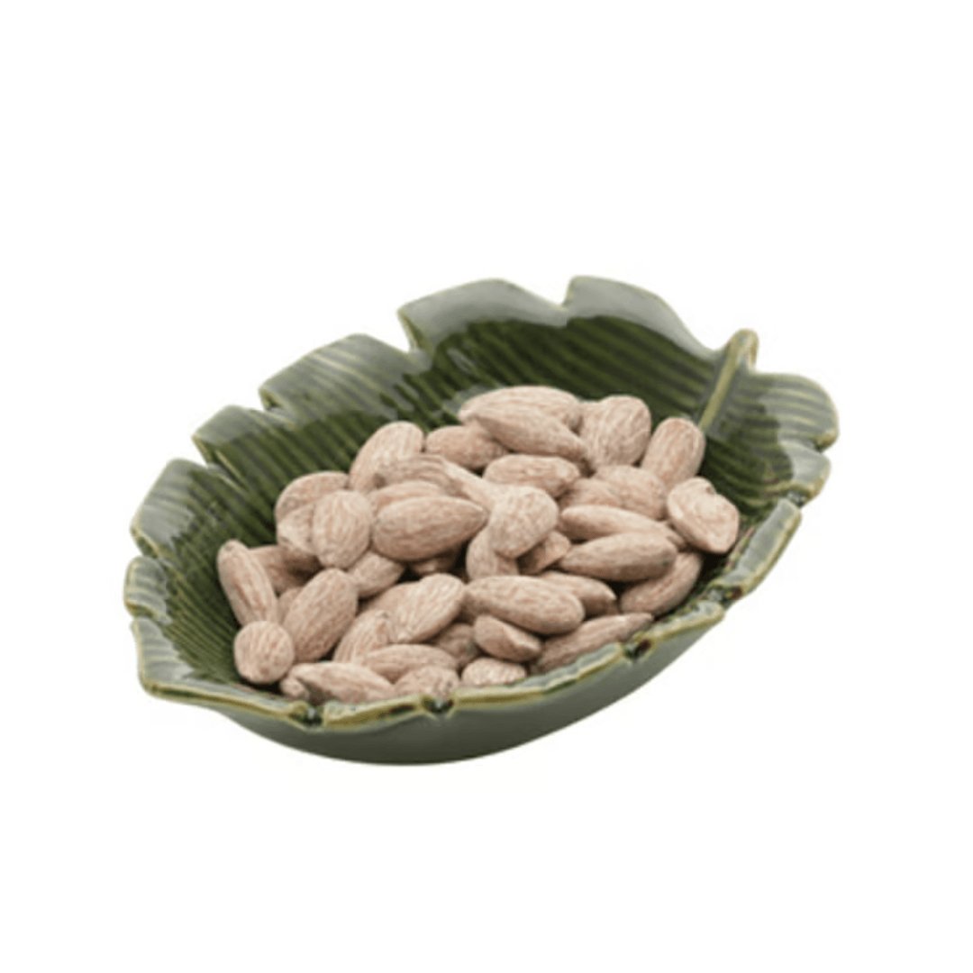 Folha Decorativa De Cerâmica Banana Leaf Verde 16 cm - Ela Decora
