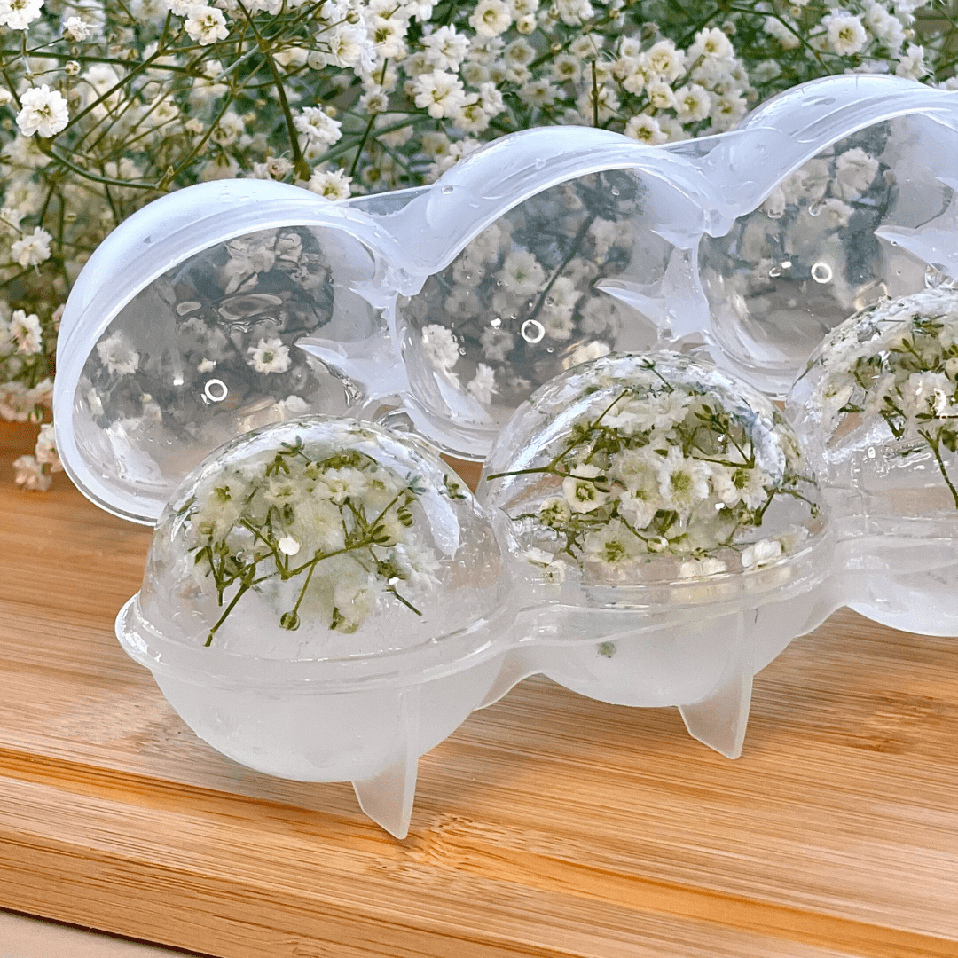 Forma para Gelo 4 Cavidades Redondas de Plástico 250ml - Ela Decora